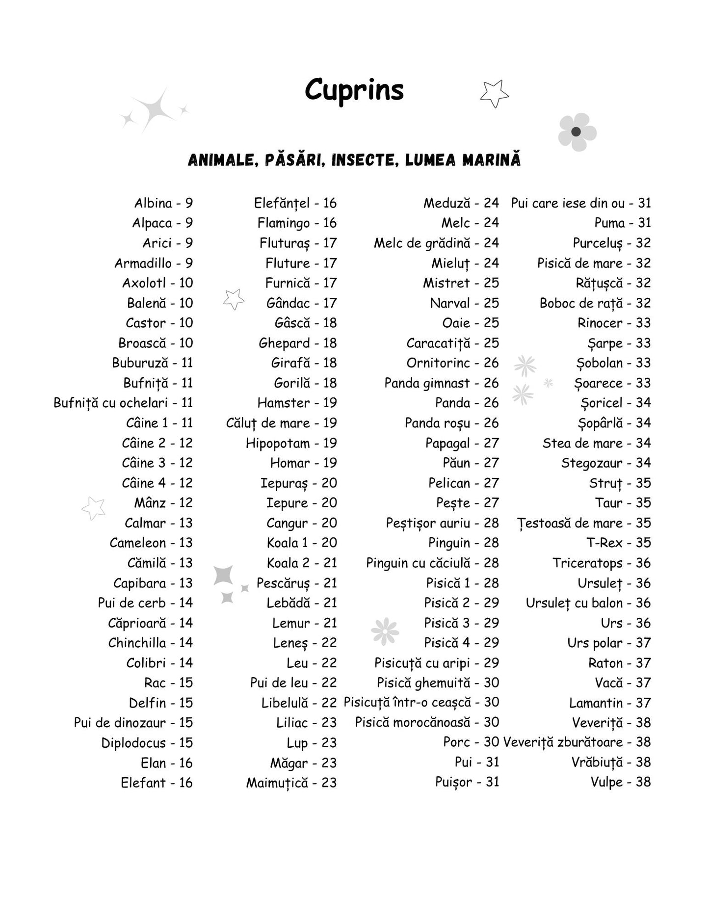 Carte de desen-Cum să desenezi pas cu pas Cuprins