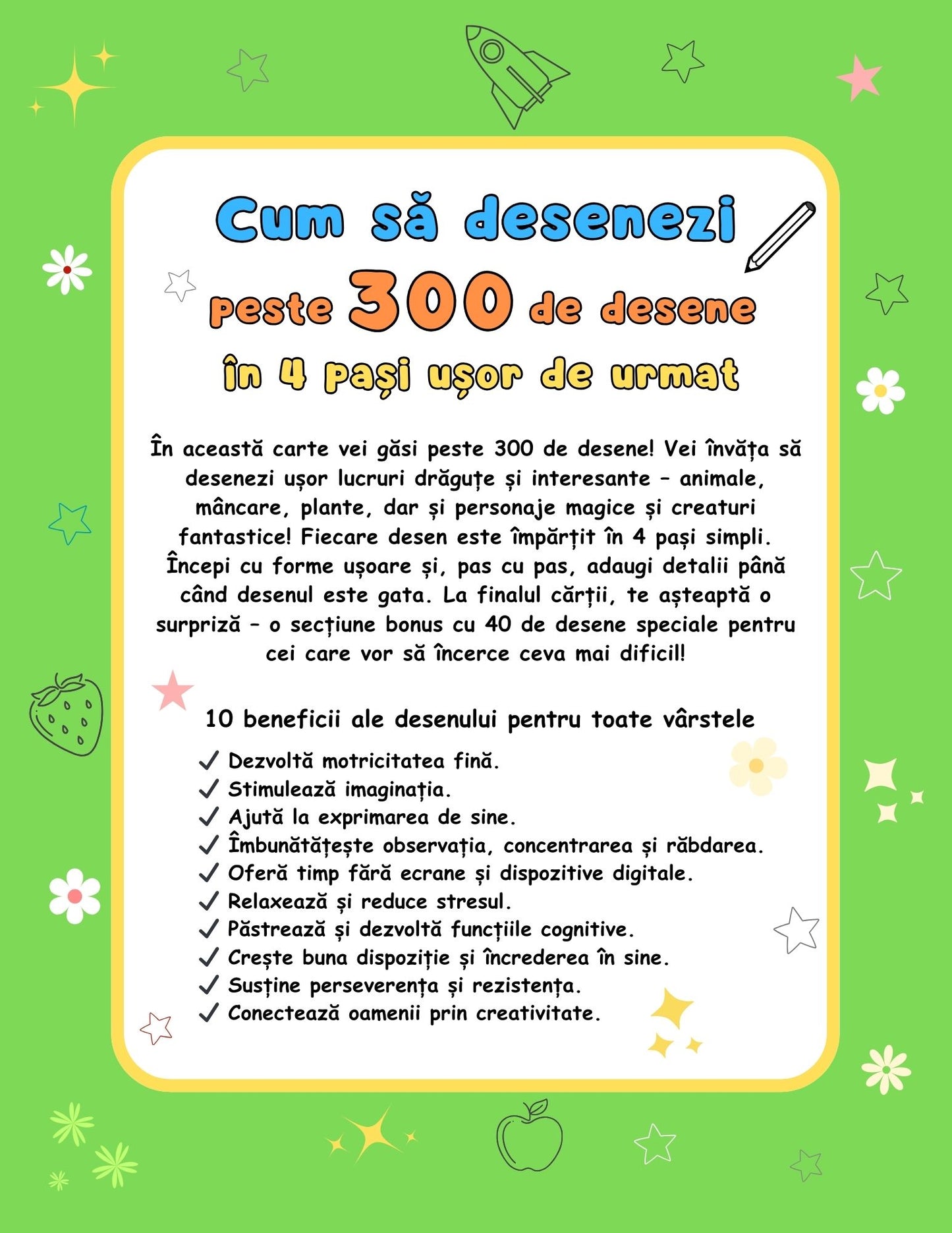 Carte de desen pentru copii-Cum să desenezi pas cu pas