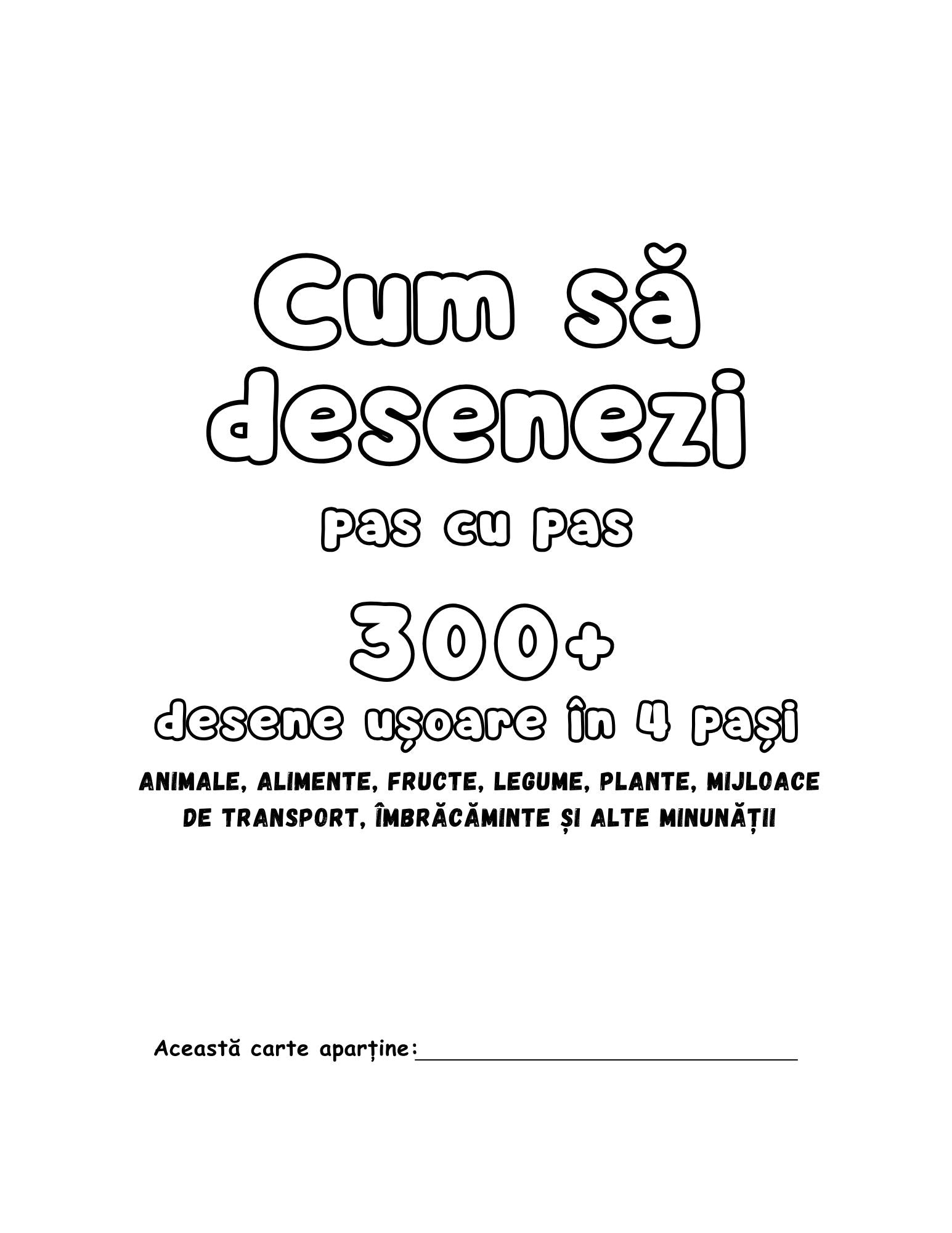 Carte de desen pentru copii-Cum să desenezi pas cu pas