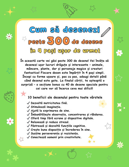 Carte de desen pentru copii-Cum să desenezi pas cu pas